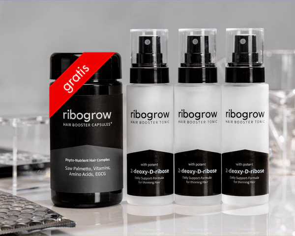 ribogrow Bundle: 3× Tonic + Capsules gratis
